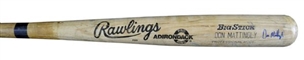 1989 Don Mattingly Game Used and Signed Rawlings Bat (PSA GU-9)
